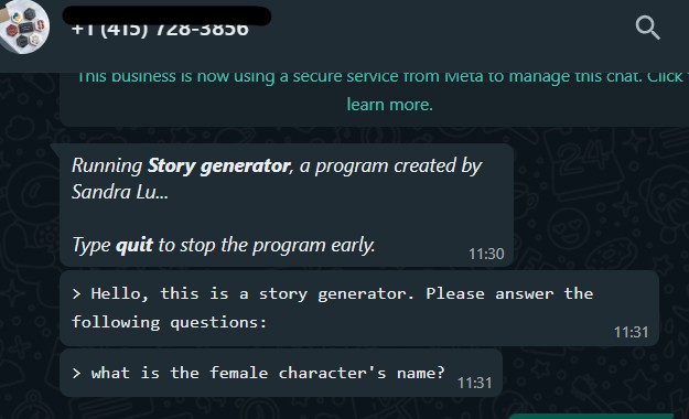 Story Generator- WhatsApp